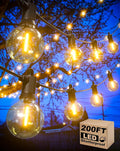 Zuske Outdoor String Lights, 200FT Patio Lights by Zuske