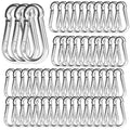 100PCS 3" Heavy Duty Spring Snap Hook, M8 5/16" Galvanized Steel Snap Hook by EPHECH
