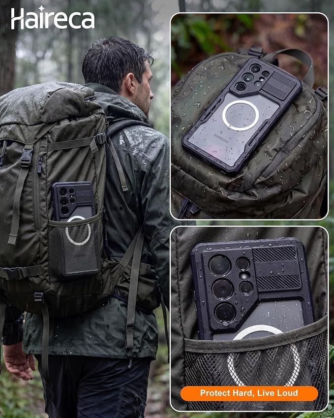 for Samsung Galaxy S24+ Plus Waterproof Case, Magnetic Heavy Duty Military - Image 6