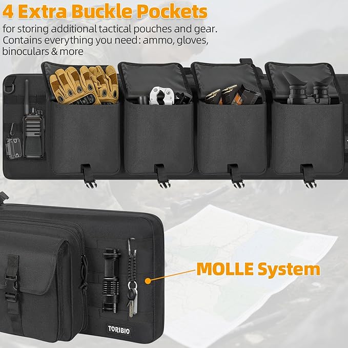 TORIBIO Double Rifle Case Soft Bag 32" 34" 36" 42" 46" 48'' 51“ 55” Gun Case - Image 4