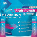 HydroMATE Electrolyte Powder Fruit Punch Hydration Packets Low Sugar 30 Count by HydroMATE