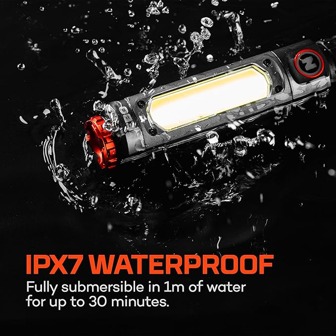 NEBO Big Larry 3 Work Light | USB-C Rechargeable, 600 Lumens, 7 Light Modes - Image 2