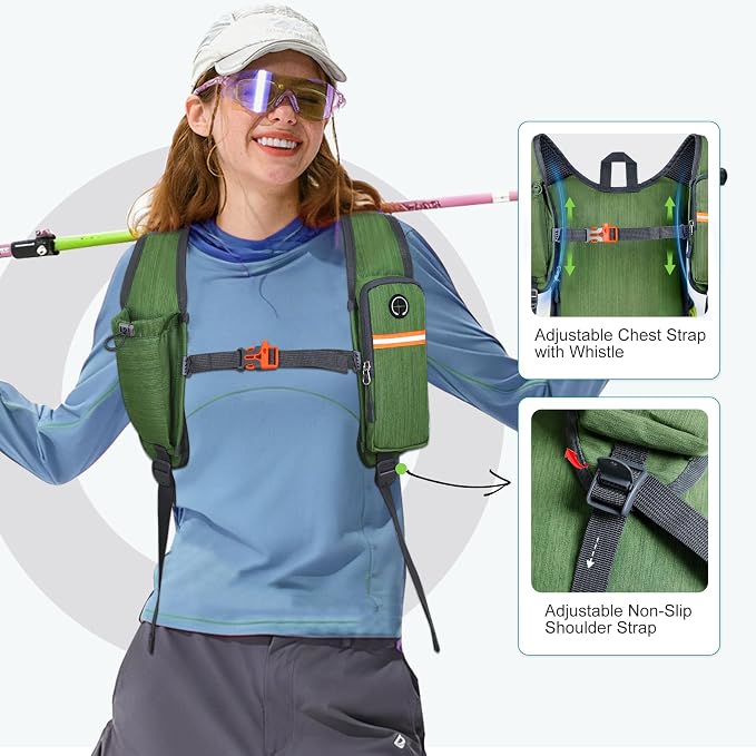 FIORETTO 15L Hiking Backpack for Women Men Mini Packable Backpack Lightweight - Image 3