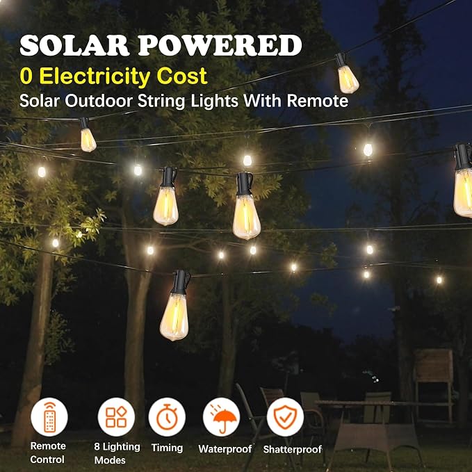Solar String Lights for Outside 100FT - Image 2