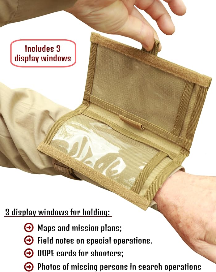 Underalert Tactical Wristband Dope Card Holder Sniper Data Book Quarterback - Image 4