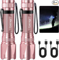 LETMY Rechargeable Flashlights High Lumens, 2 Pack 2000 Lumens Bright LED by Letmy