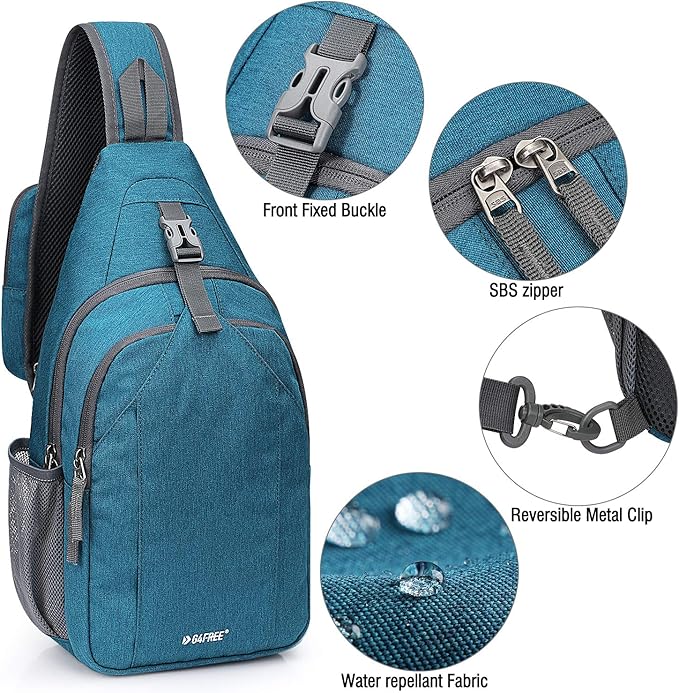 G4Free Sling Bag RFID Blocking Sling Backpack Crossbody Chest Bag Daypack - Image 5