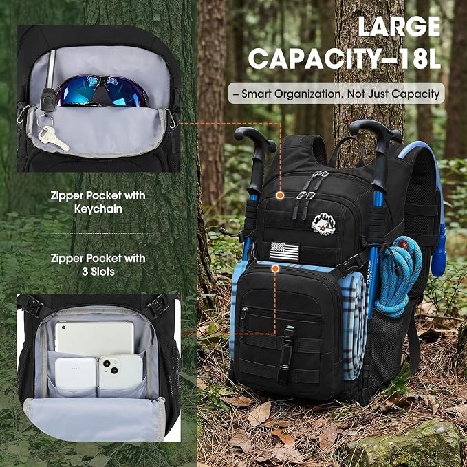RAINSMORE Tactical Hydration Backpack 18L - Image 4