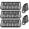 40PCS M5 Heavy Duty Carabiner Clip, 2Inch Snap Hook Quick Link Small Carabiner by XHAMXE