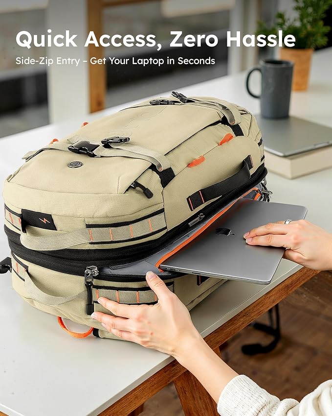 Tolaccea Carry on Travel Backpack, Laptop Backpack Flight Approved Convertible - Image 9