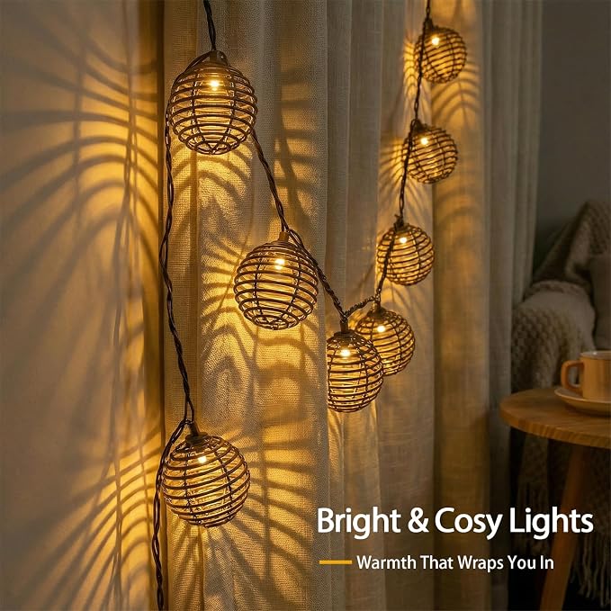 Vigdur Patio String Lights Outdoor, Connectable Indoor String Light - Image 6