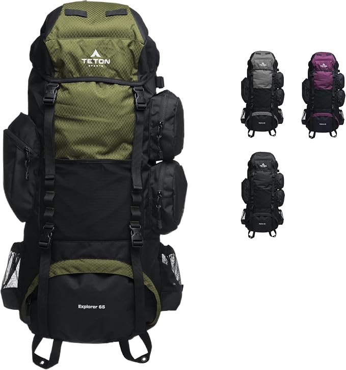 Teton 65L Explorer Internal Frame Backpack by Teton