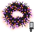 100LED Halloween String Lights 33 Ft Orange Purple Twinkle Light by ASENEK