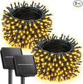 Brightown 2 Pack Solar String Lights Outdoor Waterproof, 92Ft 240 LED Solar by Brightown