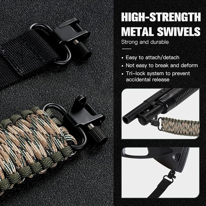 VVAAGG Two-Point Paracord Rifle Sling - Image 3