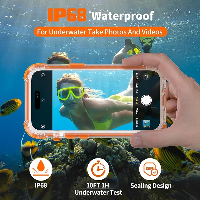 for iPhone 15 Waterproof Case Compatible - Image 3
