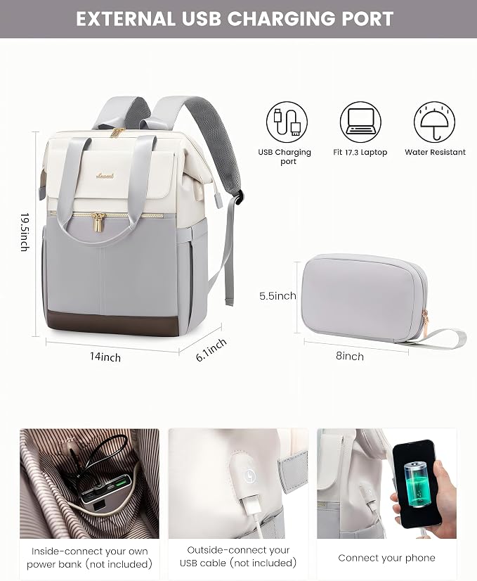 LOVEVOOK 17.3 Inch Laptop Backpack - Image 4