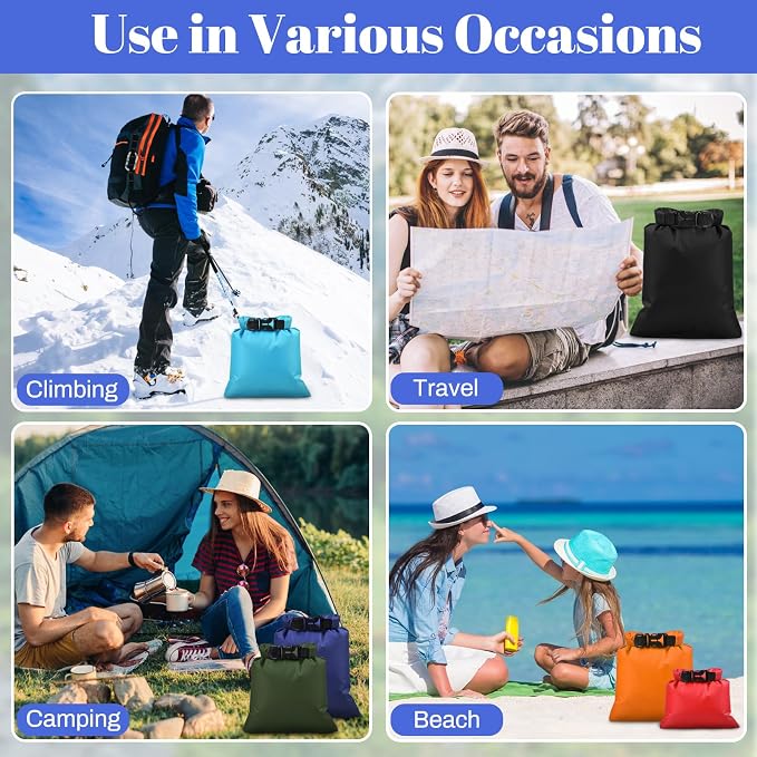6Pack Waterproof Dry Bags, lightweight outdoor dry bags - Image 6