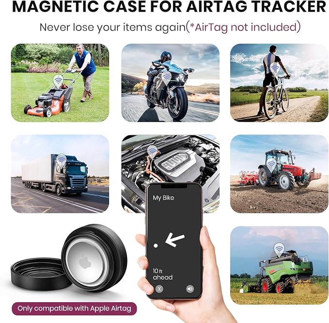 4 Pack Ultra Magnetic Holder for AirTag | Waterproof | Shatterproof | - Image 2