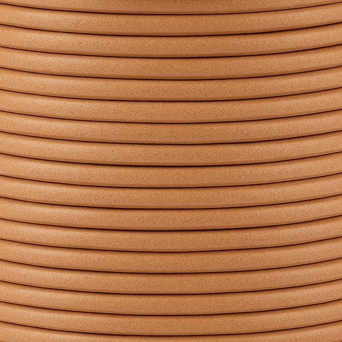 Mandala Crafts Round Genuine Tan Leather Cord - Image 3