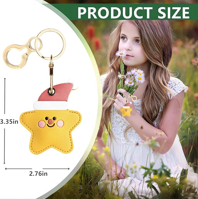 Leather Keychain Holder Case Compatible - Image 2