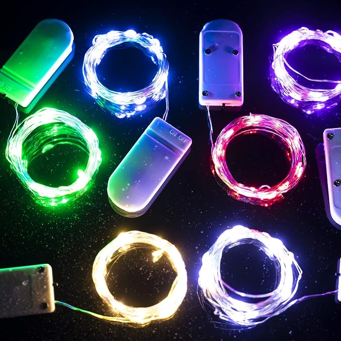 Brightown 12 Pack Led Fairy Lights Battery Operated String Lights Waterproof - Image 3