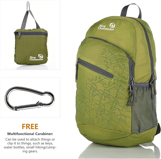 Outlander Packable Handy Lightweight Travel Hiking Backpack Daypack - Image 2