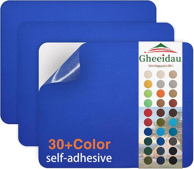 Gheeidau Canvas Repair Patch 9×11 Inch 3Pcs Waterproof Self-Adhesive Fabric by Givethingsanewlife