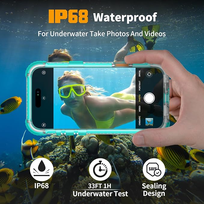 for iPhone 16 Waterproof Case, Compatible - Image 3
