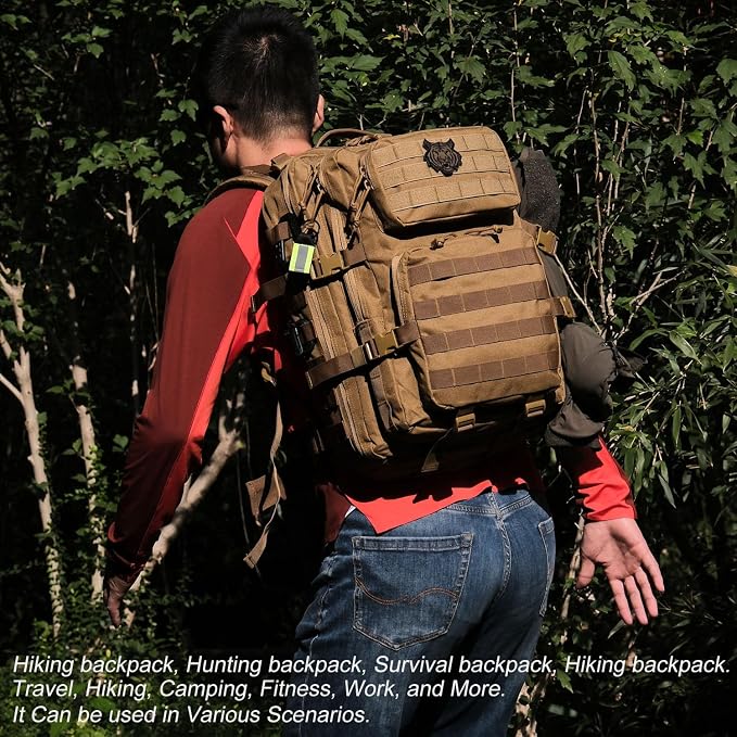 45L Tactical Backpack for Men Women, Military Assault Pack - Image 7