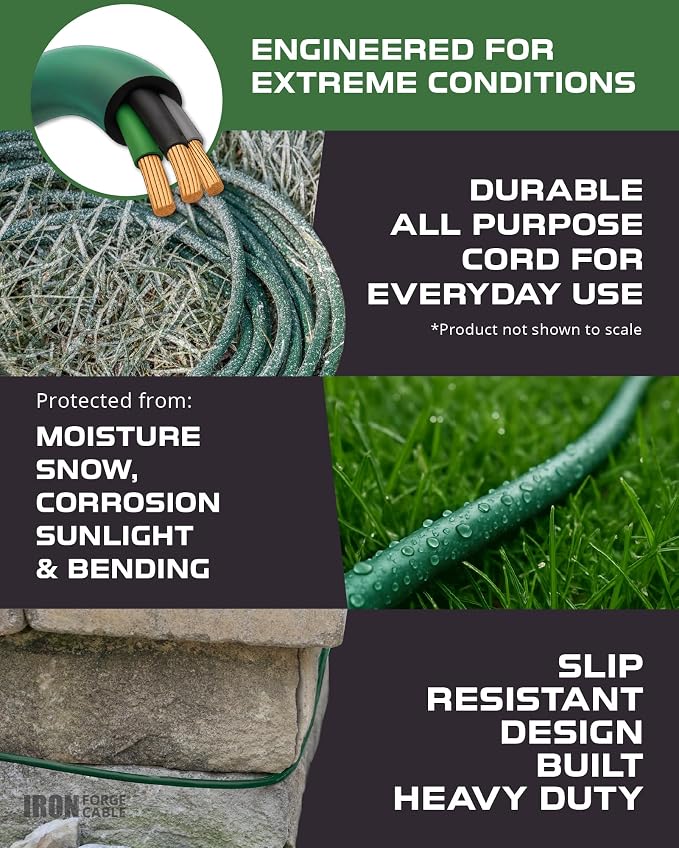 Iron Forge Cable Weatherproof 150 Ft Outdoor Extension Cord - Image 4