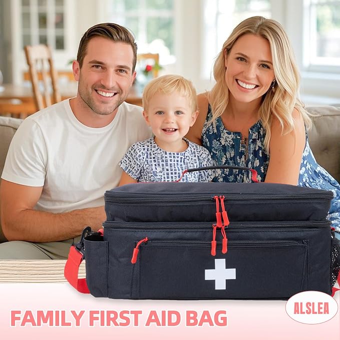 ALSLEA First Aid Bag Empty Large Medical Bag - Image 6