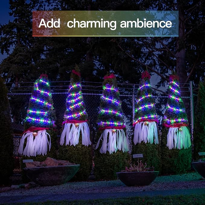suddus 66ft 200 LED Outdoor String Lights, Led Twinkle Lights - Image 7