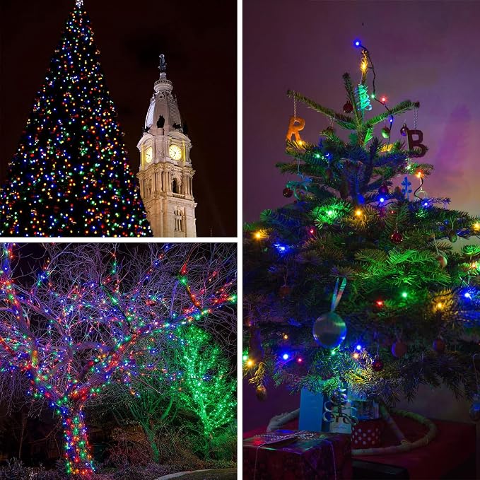 Multicolor Solar Christmas Lights 2Pack Total 180FT 500LED, String Light - Image 8