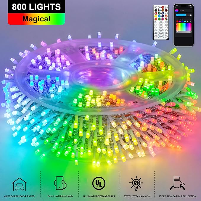 JMEXSUSS 800 LED RGB String Light Outdoor Indoor - Image 2