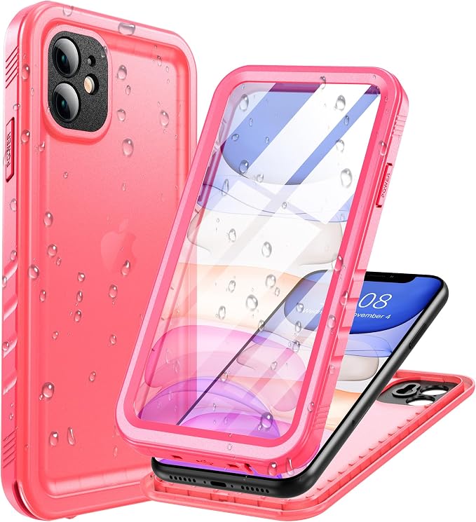 Cozycase Compatible with Waterproof iPhone 11 case, Built-in Screen Protector by Cozycase