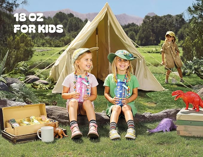 POWCAN 2 Pack 18 oz Kids Insulated Water Bottle - Image 7