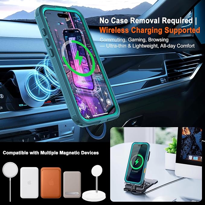 for iPhone 17 Pro Max Case, IP68 Waterproof Full Body Protective Cover - Image 3