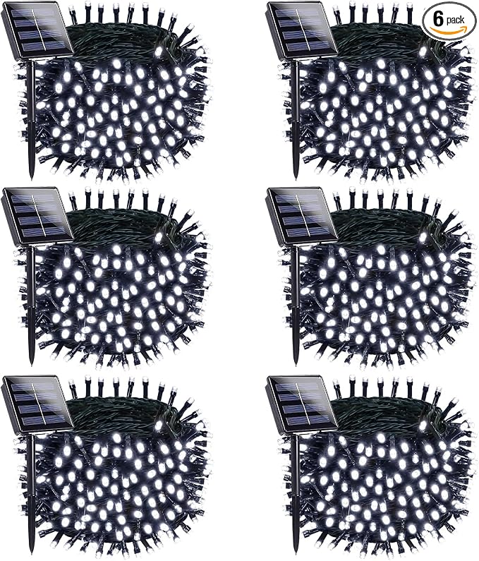 OZS 6 Pack 480LED Solar String Lights by OZS