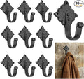 Mystic Colonial Rustic Cast Iron Wall Hooks Heavy Duty Vintage Utility Hooks by SaKeGa