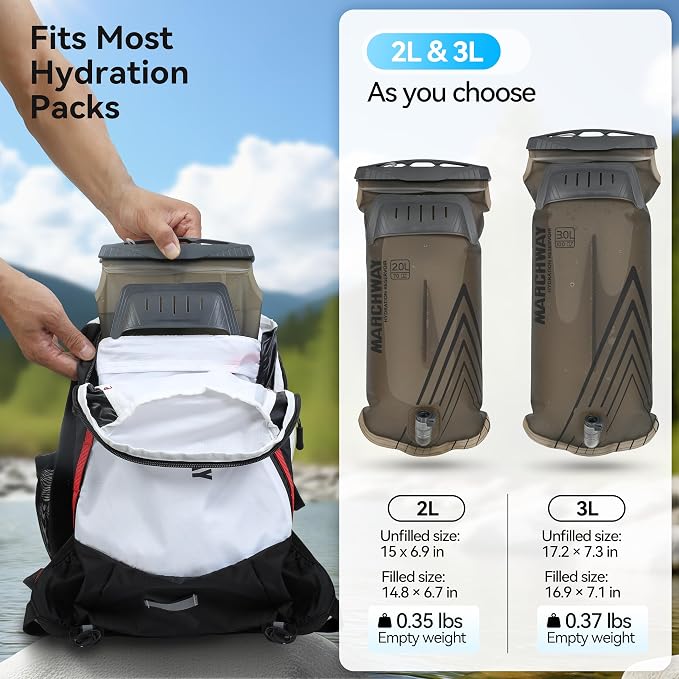 MARCHWAY Lightweight TPU Hydration Bladder 2L/3L - Image 5