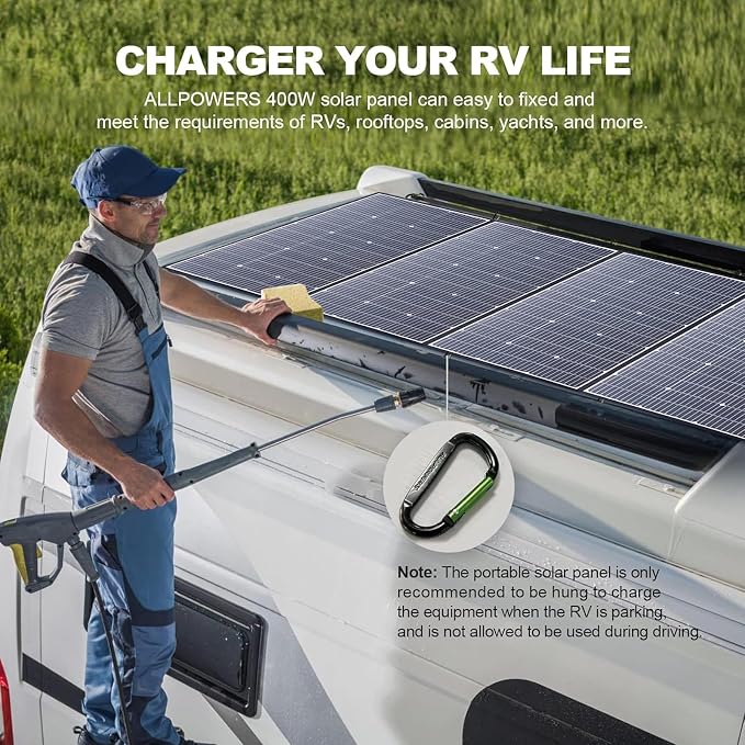 ALLPOWERS SP037 400 watt Solar Panel Foldable Portable Solar Charger - Image 7