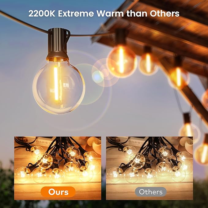 OHLUX Outdoor String Lights, 150FT Patio Lights - Image 2