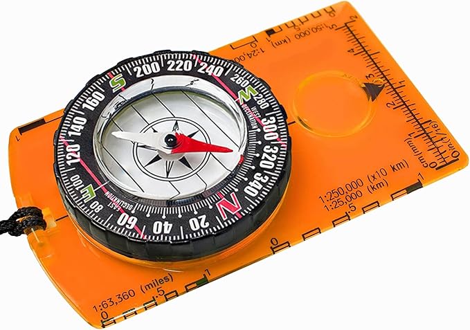 Trekker's Compass Crew Orienteering Compass, Magnetic Navigation Set by Unknown