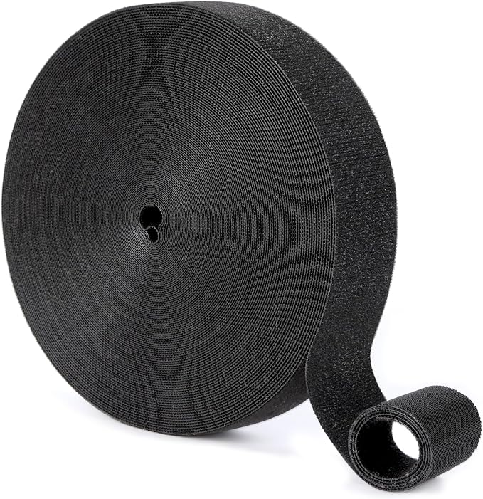 1/2In x 100Ft Reusable Cable Ties Hook and Loop Roll | Tie Down Straps by LoopStraps