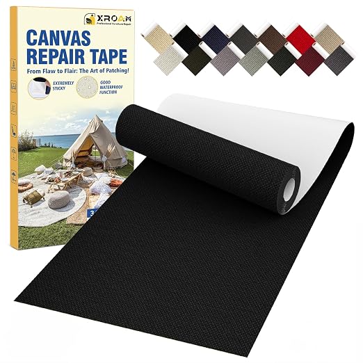Canvas Repair Tape, 3.2 x 63 Inch Waterproof Heavy Duty Fabric Tape by ProfessionalFurnitureRepair