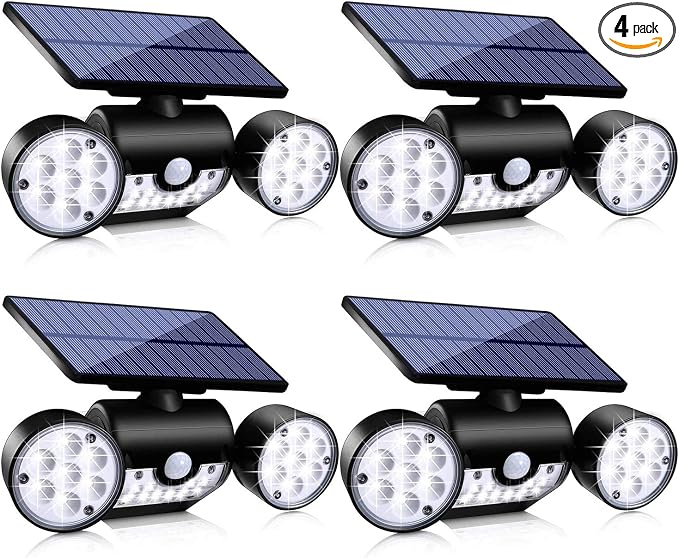 Solar Lights Outdoor, 30 LED Solar Security Lights by Ollivage