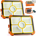 2-Pack Solar Rechargeable Work Light, 12000LM Portable Work Light by IlluminateYourWorld