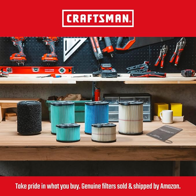 CRAFTSMAN CMXEVBE18690 9 Gallon 4.25 Peak HP Wet Dry Vac, Portable Shop Vacuum - Image 5