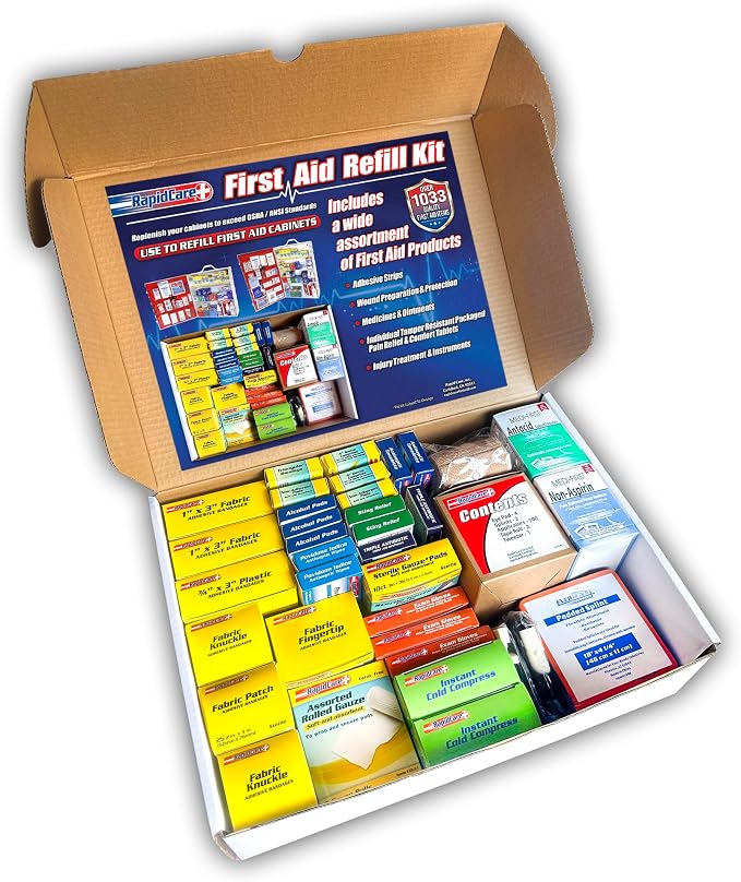 Rapid Care 4-Shelf First Aid Refill Kit by Rapid+Care